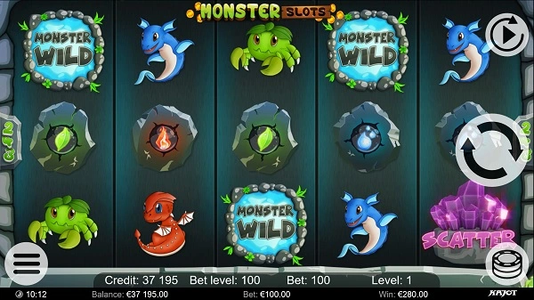 Biểu tượng trong Bobo Monster khá độc đáo