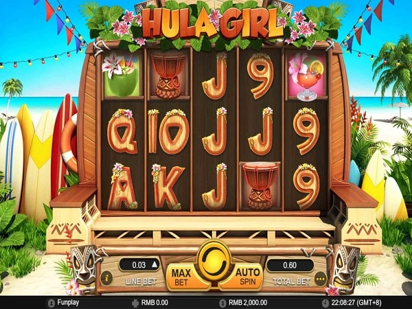 Hula Girl Slot có các tính năng biểu tượng giống như các slot game khác