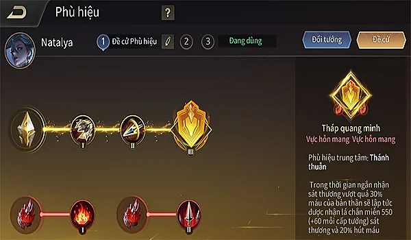 Bảng ngọc hỗ trợ của tướng Natalya