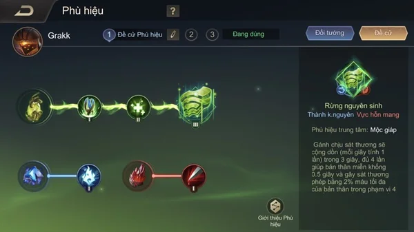 Phép bổ trợ và phù hiệu của Grakk