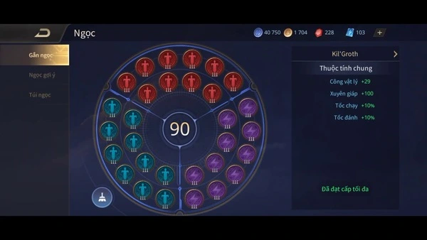 Sẽ có những chiến lược chơi Kil'Groth khác nhau trong mỗi giai đoạn của game