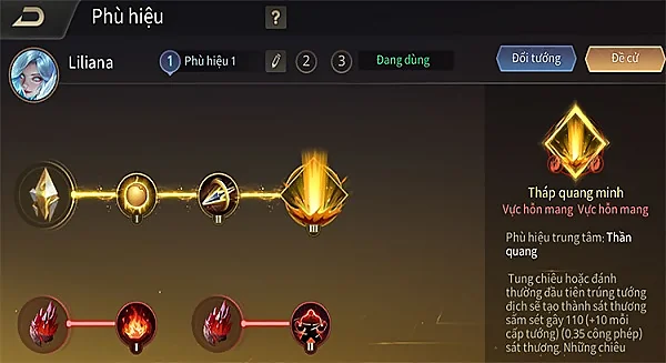 Phù hiệt của tướng Liliana