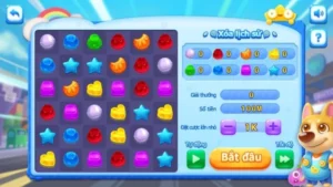 Game xếp kẹo quen thuộc, hấp dẫn