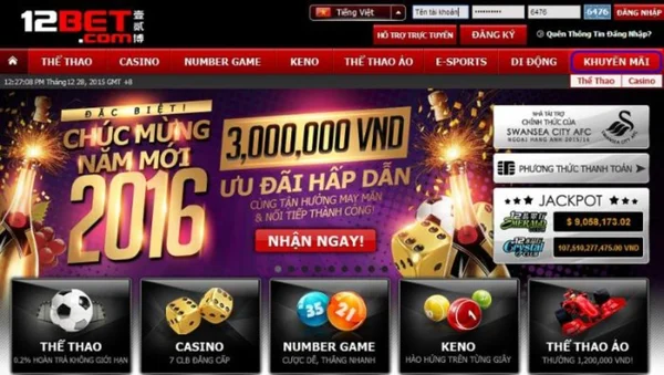 12 BET mang tới những ưu đãi hấp dẫn hàng tuần
