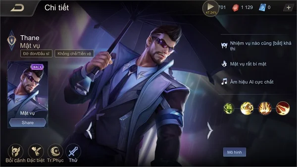 Vị tướng Thane trong tựa Game Liên Quân Mobile