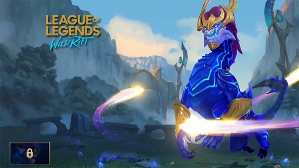Hình ảnh Aurelion Sol với các ngôi sao quay xung quanh