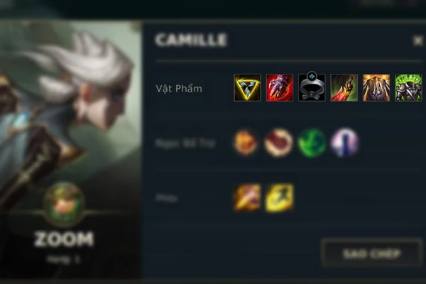 Cách lên trang bị cho Camille trong game Liên Minh Tốc Chiến