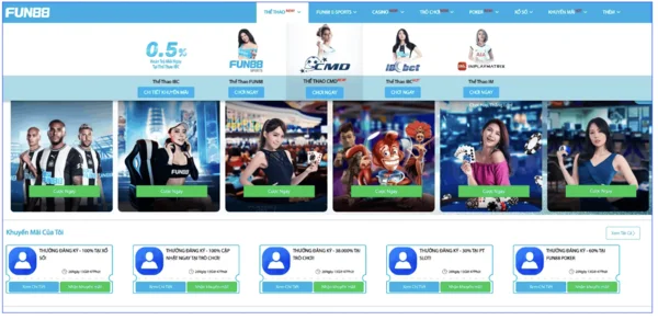 Đến ngay FUN88 để trải nghiệm những tựa game cá cược hấp dẫn