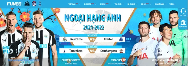 FUN88 mang đến nhiều thể loại kèo cược hấp dẫn cho người chơi