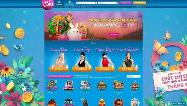 Kho game cá cược tại Happyluke vô cùng đa dạng