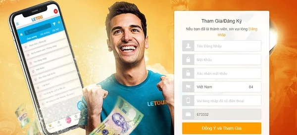 Đăng ký tạo tài khoản thành viên tại Letou