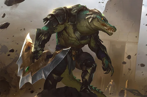 Renekton rất mạnh ở khả năng sử dụng đòn chém