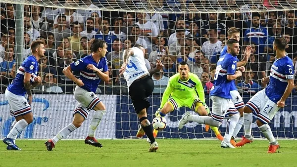 Các cầu thủ Sampdoria chiến đấu hết mình trên mọi sân đấu
