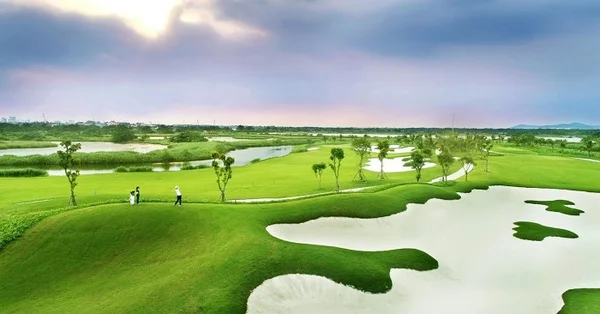 Hình ảnh một sân golf điển hình