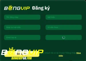 Đăng ký tài khoản bongvip cực đơn giản
