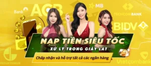 Nạp tiền vào tài khoản Bongvip cực kỳ đơn giản
