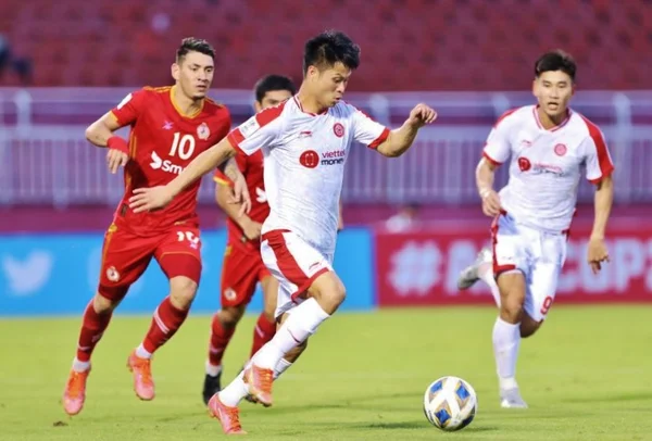 Hình ảnh CLB Viettel thi đấu tại đấu trường AFC Cup 2022